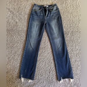 Flying Monkey High Rise Cropped Straight Stretch Jean
Size 25